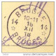 _R872 :Bruges: Vredegerecht....verstuurd: S.M. : 14*BRUGGE14*BUGES 16 XII 18: Postagentschap Als Noodstempel > Bruxelles - Foruna (1919)