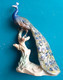 Figurine PAON En Porcelaine De West Germany, Hauteur 20 Cm - Other & Unclassified