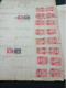 17 COPPIE MARCHE DA BOLLO UNITE COMMITTENTE E VETTORE LIRE 1 REGNO D'ITALIA 1945 SU DOCUMENTO - Revenue Stamps