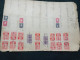 17 COPPIE MARCHE DA BOLLO UNITE COMMITTENTE E VETTORE LIRE 1 REGNO D'ITALIA 1945 SU DOCUMENTO - Revenue Stamps