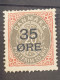 Denmark Mi Nr 61 I ,1912 ( Normal Frame) , MH (*) - Gebruikt