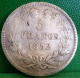 MONNAIE LOUIS PHILIPPE I  , 5 FRANCS 1832 W , LILLE   , Argent , France Old Silver Coin - 5 Francs