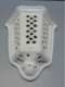 -BELLE APPLIQUE MURALE PHOTOPHORE TERRE CUITE EMAILLEE BLANC Déco MURS JARDIN    E - Lighting & Lampshades