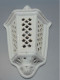 Delcampe - -BELLE APPLIQUE MURALE PHOTOPHORE TERRE CUITE EMAILLEE BLANC Déco MURS JARDIN    E - Luminaires & Lustres