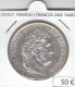 CR1917 MONEDA FRANCIA 5 FRANCOS 1846 PLATA PARÍS - 5 Francs