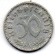 GERMANY - THIRD REICH, 50 Reichs Pfennig, Aluminum, Year 1940-A, KM # 96 - 50 Reichspfennig
