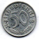 GERMANY - THIRD REICH, 50 Reichs Pfennig, Aluminum, Year 1943-B, KM # 96 - 50 Reichspfennig