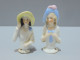 -2 BELLES ANCIENNES DEMI FIGURINES AU CHAPEAU PORCELAINE DEUTSCHLAND VITRINE    E - Autres & Non Classés