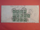 DF18 CHINA BELLE LETTRE RECOM. RARE 1935 SHANGHAI A PARIS FRANCE+++BLOC DE 12  TP CHINE +1  +AFF. INTERESSANT++++ - 1912-1949 República