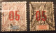 Grande Comore. 1897. N° 1,3,6,7,10 Neuf *, 21,24 Oblit. - Sonstige & Ohne Zuordnung