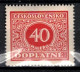 ** Tchécoslovaquie 1928 Mi P 59 (Yv TT 55), (MNH)** Varieté Position 35 - Abarten Und Kuriositäten