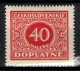** Tchécoslovaquie 1928 Mi P 59 (Yv TT 55), (MNH)** Varieté Position 37 - Variétés Et Curiosités