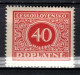 ** Tchécoslovaquie 1928 Mi P 59 (Yv TT 55), (MNH)** Varieté Position 69 - Varietà & Curiosità