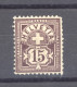 0ch  1852  -  Suisse  :  Yv  70b  *  Brun Carminé - Ungebraucht