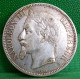 MONNAIE NAPOLEON III, 5 FRANCS 1870 A PARIS  , Tête Laurée Argent   Old Silver FRANCE COIN - 5 Francs