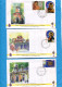 BULGARIA-5 ENVELOPPES F D C  2009+ 2010+2013 - Briefe U. Dokumente