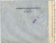 LIBAN AFFRANCHISSEMENT COMBINE SUR LETTRE EN POSTE AERIENNE OBLITERE 1 1945 POUR LA FRANCE CENSURE - Cartas & Documentos