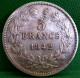 MONNAIE LOUIS PHILIPPE I  , 5 FRANCS 1842 BB Strasbourg  FRANCE OLD SILVER COIN - 5 Francs