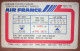 Air France Horaire D'Hiver Turquie 1977/1978 Card 7x11.5 Cm - Europe