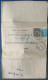 France 1938 Entier Postal Chaplain 1.50 F Noir +50 C Semeuse Format 278 X 238 Mm. + Griffe Pour La Recommandation CHA P4 - Pneumatic Post