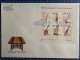 MACAU 1986 MUSICAL INSTRUMENTS OF THE REGION FDC WITH S\S, TONING ON TOP BORDER - FDC