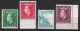 GREECE 1952 King Paul's Birthday Complete MNH Set Vl. 667 / 670 - Ungebraucht