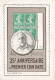 TIMBRES - 25 ème Anniversaire Du Premier Coin Date - Colorisé - Carte Postale Ancienne - Postzegels (afbeeldingen)