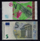 Test Note "BDF - OBERTHUR" 5 Euro" Intaglio, RRRRR, UNC, Echantillon, SPECIMEN, NEW, Euro Size. - Fictifs & Spécimens