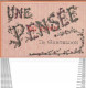 WW 63 CHATELDON. Carte Rare " Une Pensée " Réhaussée De Petits Brillants Multicolores 1907 - Chateldon