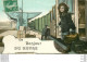 (XX) Carte Montage Gare Train Locomotive Voyageuse Voyageur. J'arrive Ou Pars LE HAVRE 76 En 1908 - Station