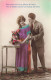 COUPLE - Nous Venons De La Nuit - Un Couple Avec Des Fleurs - Robe Violette - Colorisé - Carte Postale - Paare