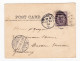 Post Card 1899 London Noting Hill Dresden Deutschland Stamp Queen Victoria Postage And Inland Revenue Penny Lilac - Covers & Documents