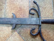 Delcampe - Forte épée à 2 Mains - Type Espadon Zweihänder Spadone - Style Renaissance Copie 19e - BE - Armes Blanches