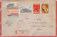 ROUMANIE LETTRE RECOMMANDEE DE 1962 DE BUCAREST POUR COURBEVOIE FRANCE - Postmark Collection