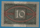 DEUTSCHES REICH 10 MARK 06.02.1920 LETTER G # V.5148114 P# 67a Reichsbank - 10 Mark