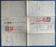 1943 Entier Postal Chaplain 2 F Noir Double + Complément Obl " PARIS 53/ R POUSSIN " Format 280 X 240 Mm CHA R1 TTB - Pneumatic Post