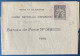 France 1939 Entier Postal Chaplain 2 F Noir Double Oblitéré GR CACHET Administratif Format 280 X 240 Mm. CHA R R1 Rare! - Pneumatic Post