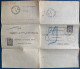 1939 Entier Postal Chaplain 2 F Noir Double Obl " PARIS 39 / 40R.GRANGE AUX BELLES " Format 280 X 240 Mm. CHA R R1 Rare! - Pneumatic Post