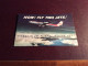 Carton Horaires CIE TWA BOEING 707 BALTIMORE LOS ANGELES SAN FRANCISCO ( Avions Aéroports ) - Timetables