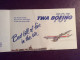 Carton Horaires CIE TWA BOEING 707 BALTIMORE LOS ANGELES SAN FRANCISCO ( Avions Aéroports ) - Zeitpläne