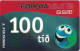 Faroe - Smiling Face, Exp. 31.08.2003, GSM Refill 100Kr, Used - Färöer I.