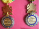 Lot De 4 Décorations Mérite Miltaire & Rubans Sauf 1 - France