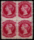 South Australia 1876-1900 QV 2 Sh  Watermark Broad Star MH Block Of 4 - Mint Stamps