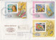 Central Africa Halley's Comet Perforated And Imperforated Sets And SSs And 6 Deluxe Sheets On 4 R Covers - Africa