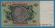 DEUTSCHES REICH 50 REICHSMARK 30.03.1933 LETTER A # H.10093372 P# 182a  David Hansemann - 50 Reichsmark