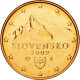 Slovaquie, Euro Cent, 2009, FDC, Copper Plated Steel, KM:95 - Slowakei