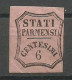 Italy Italia Parma Newspaper Mi.Zeitung 2 Sassone Giornali 1A Mint 1857 Signed Sassone CV: 400,00€ - Parme