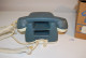 C132 Vintage Retro Phone FEUER NOTRUF Germany LUXE EN CUIR Leather GRIS BLEU - Telefonía