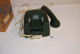 C132 Vintage Retro Phone FEUER NOTRUF Germany LUXE EN CUIR Leather Vert - Telephony