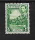 GRENADA 1939 PERF 12½ X 13½ ½d YELLOW - GREEN SG 153b LIGHTLY MOUNTED MINT Cat £13 - Grenada (...-1974)